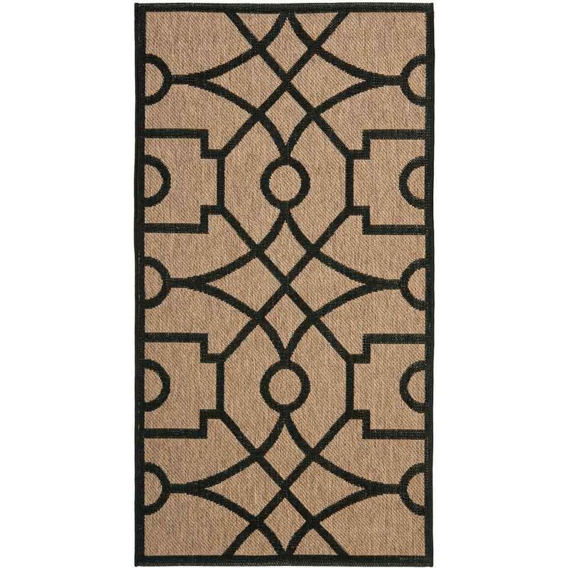 Handmade Black Geometric Tufted Rectangular 5' x 7' Rug