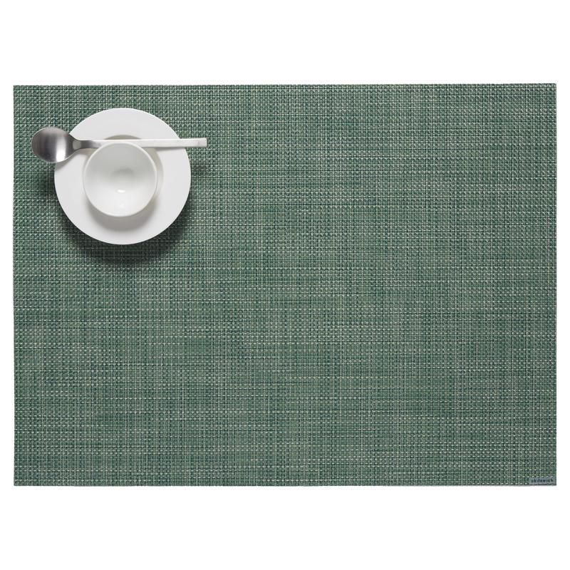 Ivy Rectangular Vinyl Mini Basketweave Placemat, 14" x 19"