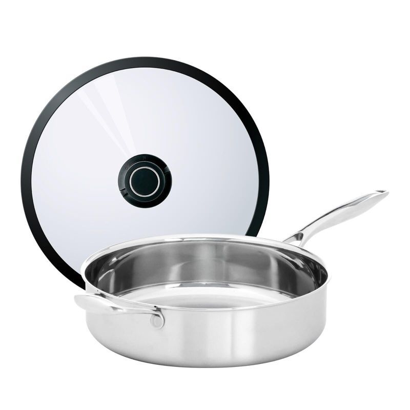 Black Cube 11" Stainless Steel Non-Stick Saute Pan with Lid