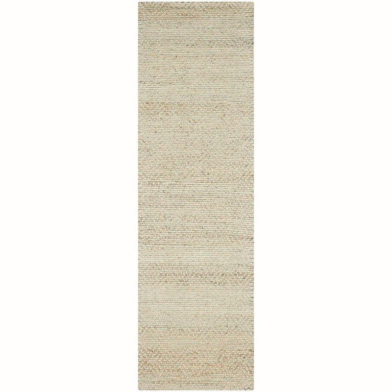 Natural Green Braided Jute Runner Rug 2'6" x 6'