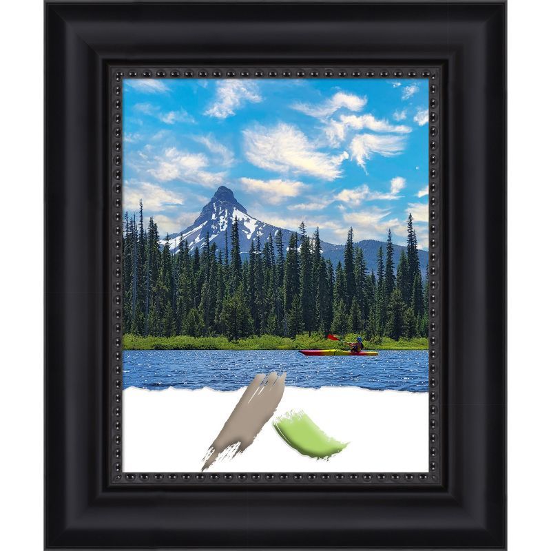 Astor Black 11x14 Satin Polystyrene Wall Picture Frame