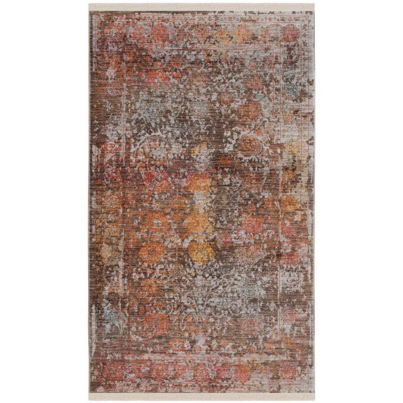 Elysian Gray Hand-Knotted 4' x 6' Reversible Synthetic Rug