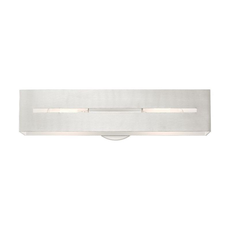 Soma Brushed Nickel 18" Dimmable 2-Light Outdoor Vanity Sconce