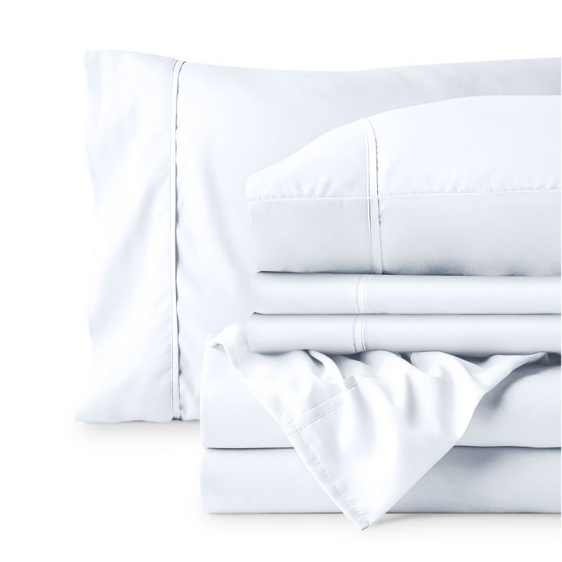 White King Microfiber Deep Pocket Sheet Set with Pillowcases