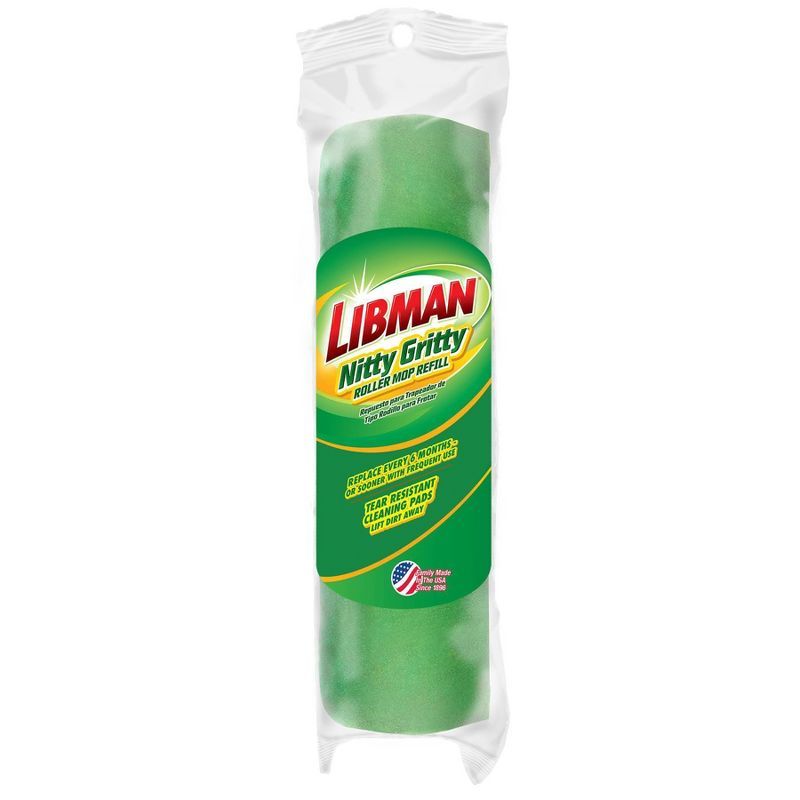 Libman Green and Yellow Sponge Roller Mop Refill