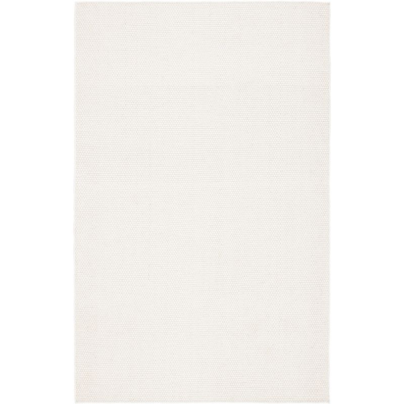 Ivory Hand Tufted Wool Rectangular Area Rug 6' x 9'