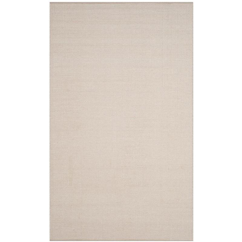 Montauk Off-White Hand Woven Cotton 5' x 8' Area Rug