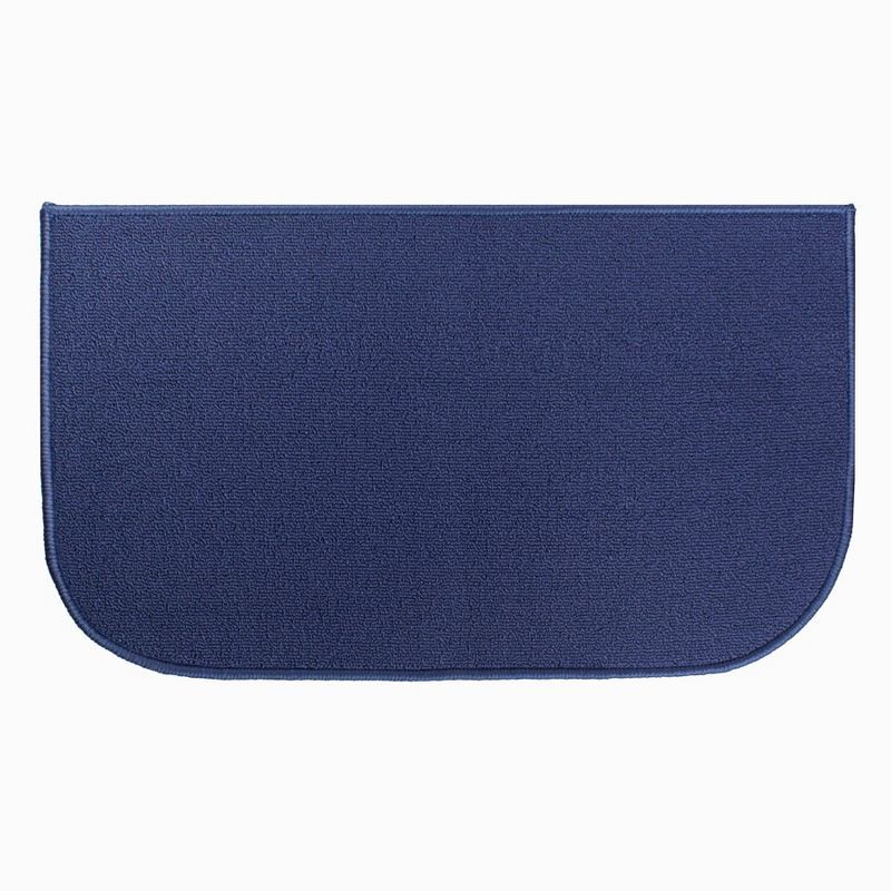 Blue Rectangular Washable Synthetic Accent Rug 18" x 30"