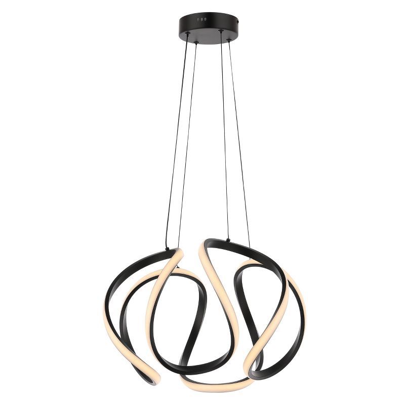 Euphoria 18.5" Black Aluminum LED Pendant Light