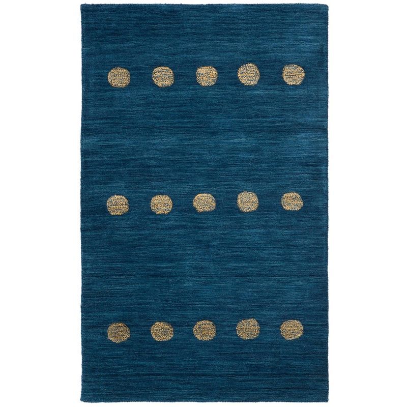 Hand-Knotted Himalayan Elegance Wool Rug - Blue, 3' x 5'