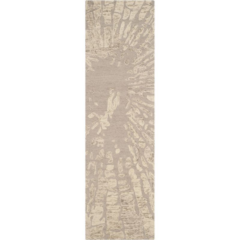 Hand-Tufted Elegance Wool Runner Rug in Winter Taupe - 2'3" x 8'