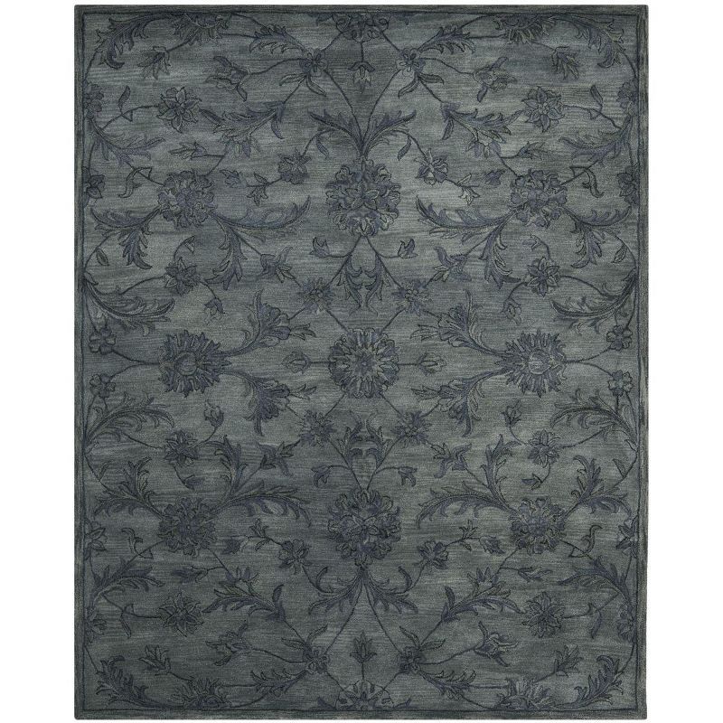 Handmade Gray Wool Tufted Area Rug 7'-6" x 9'-6"