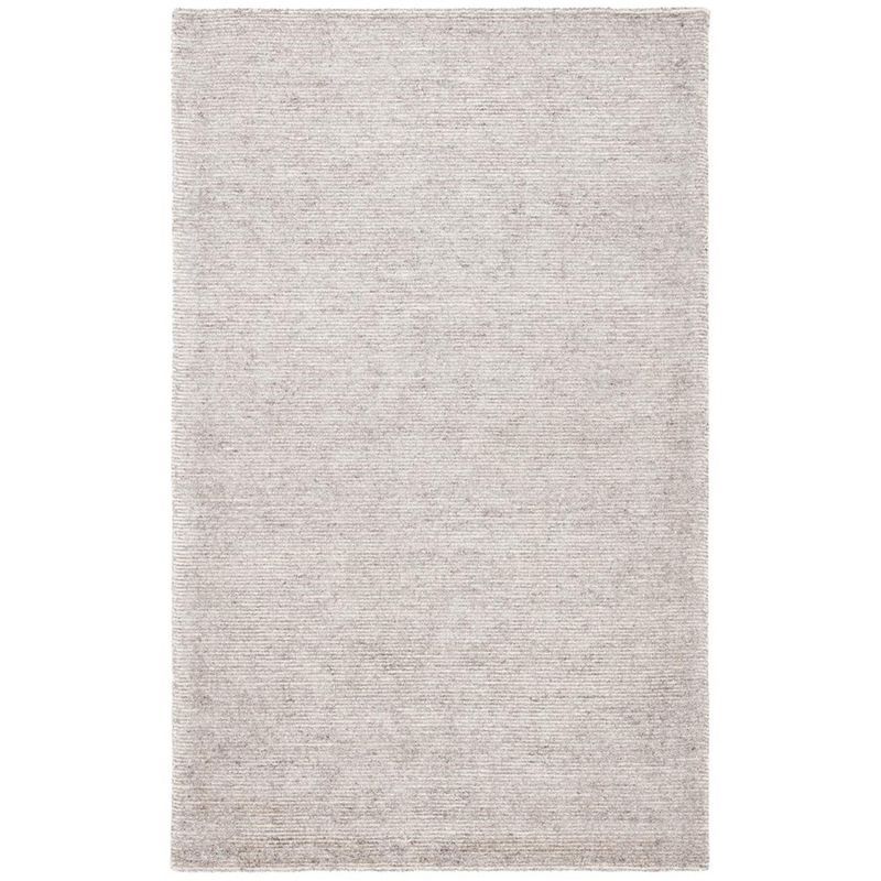 Gray Hand-Tufted Wool and Viscose 4' x 6' Area Rug