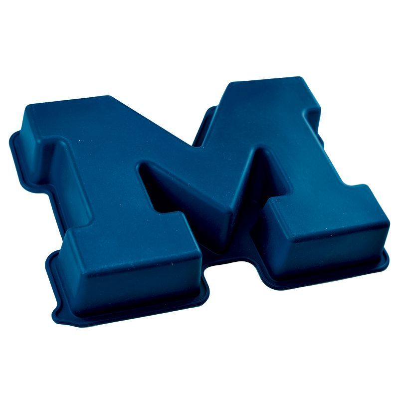 Blue Silicone Non-Stick Michigan Wolverines Cake Pan