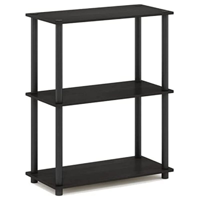 Espresso Black 3-Tier Compact Multipurpose Display Shelf