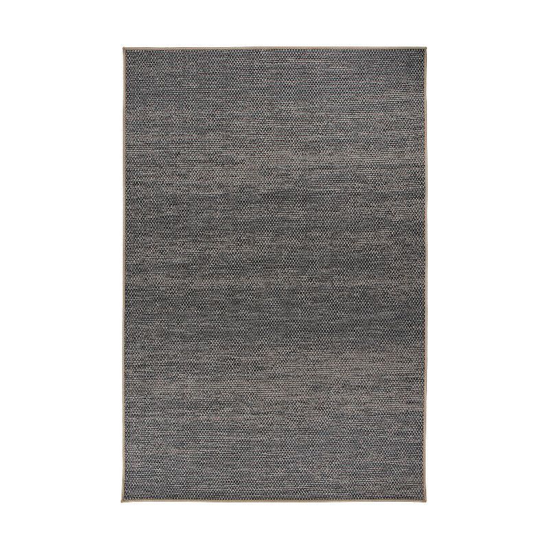 Dual-Use Modern Geometric Gray Flatweave 5' x 7' Rug