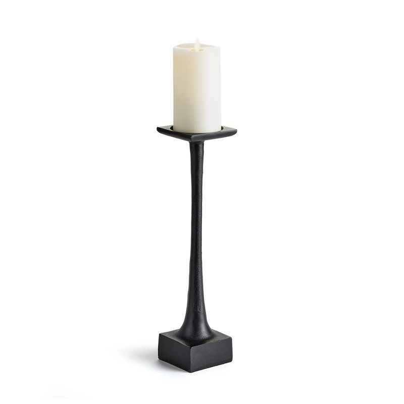 Black Aluminum 15" Tabletop Candlestick