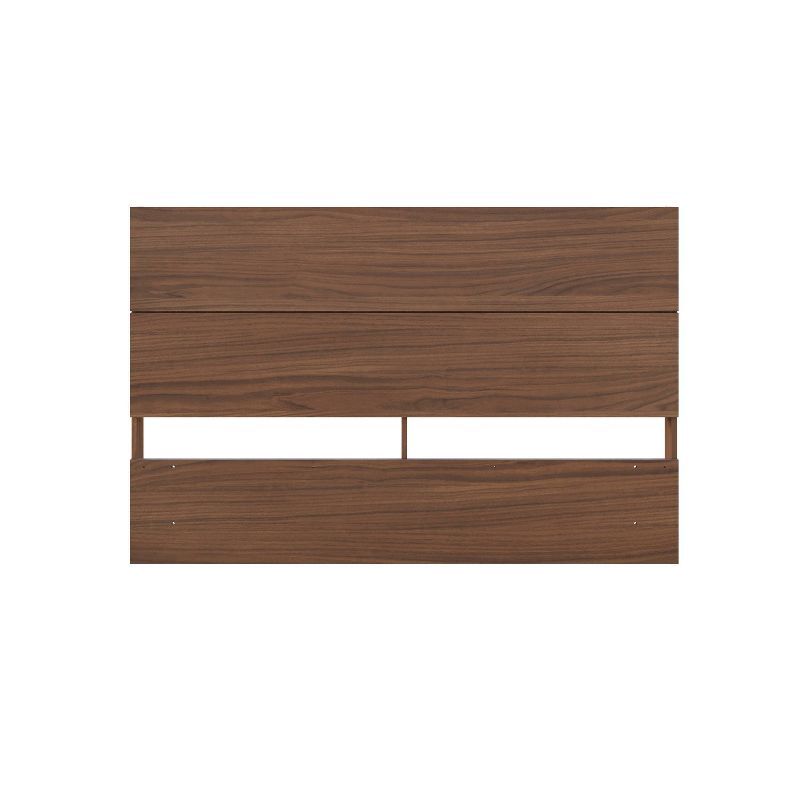 Walnut Queen Size Plank Effect Wood Headboard