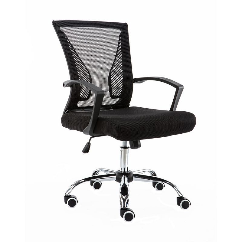 Black Mesh Mid-Back Swivel Task Office Chair