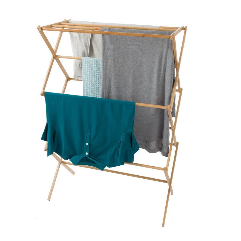 Ecofriendly Bamboo Collapsible Indoor/Outdoor Drying Rack