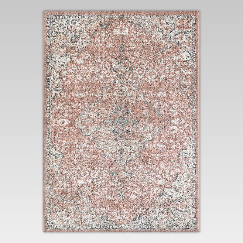 Harper Pink Amaranth Vintage Synthetic Area Rug