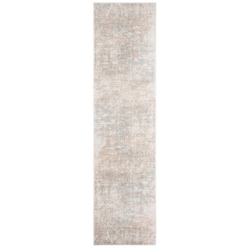 Chic Lodge Style 2'6" x 6' Reversible Runner Rug in Beige/Slate