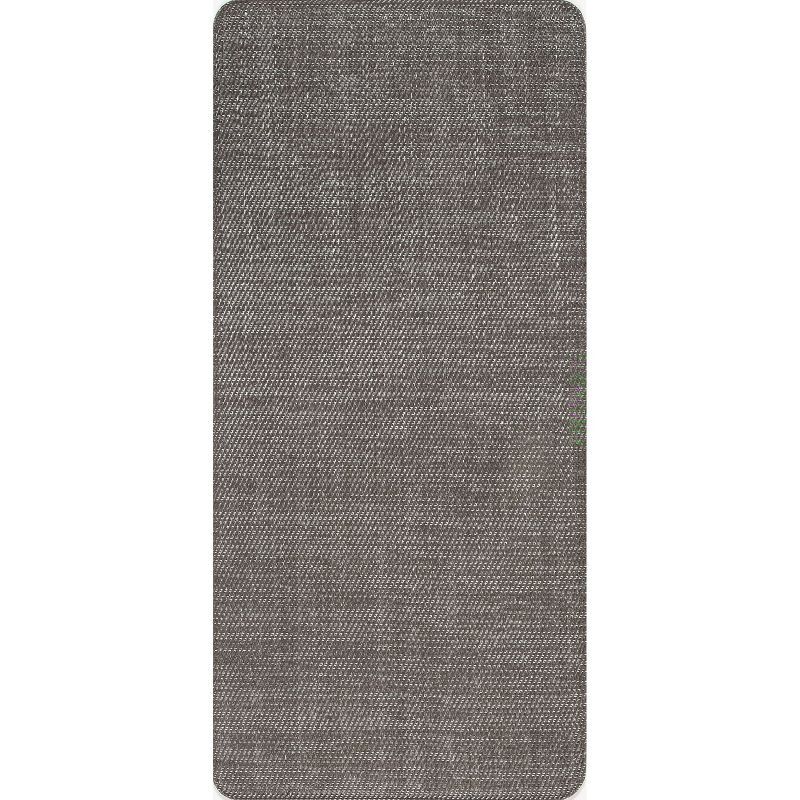 Dark Grey Braided Synthetic Non-slip Comfort Mat 20" x 42"