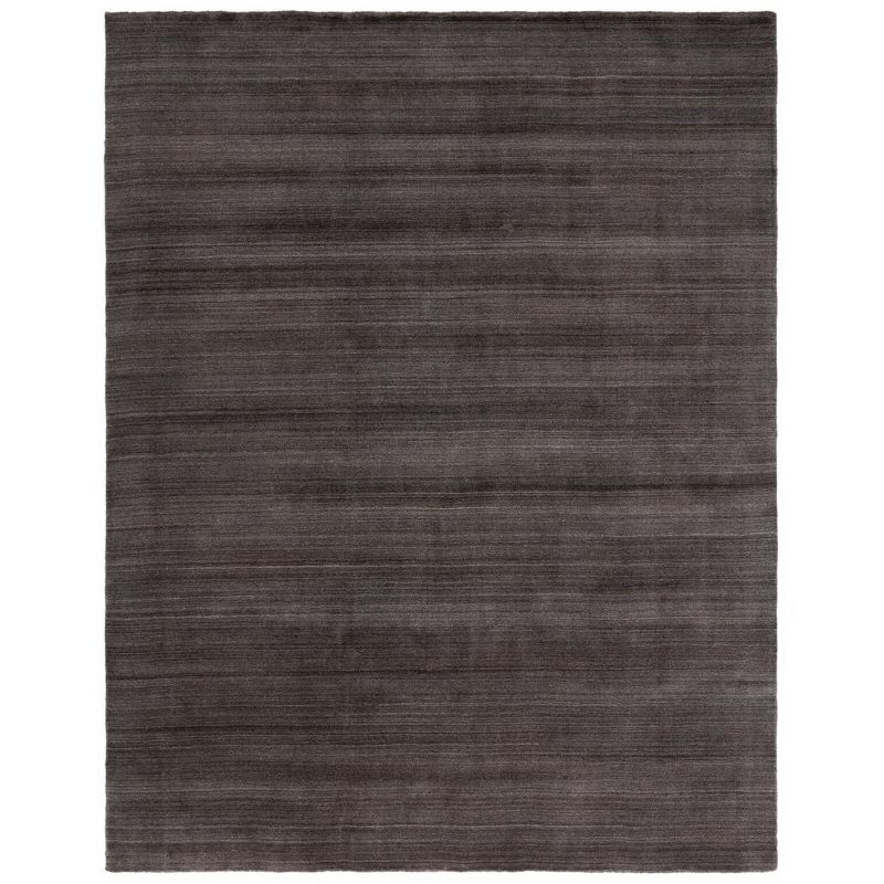 Charcoal Hand-Knotted Wool 6' x 9' Area Rug