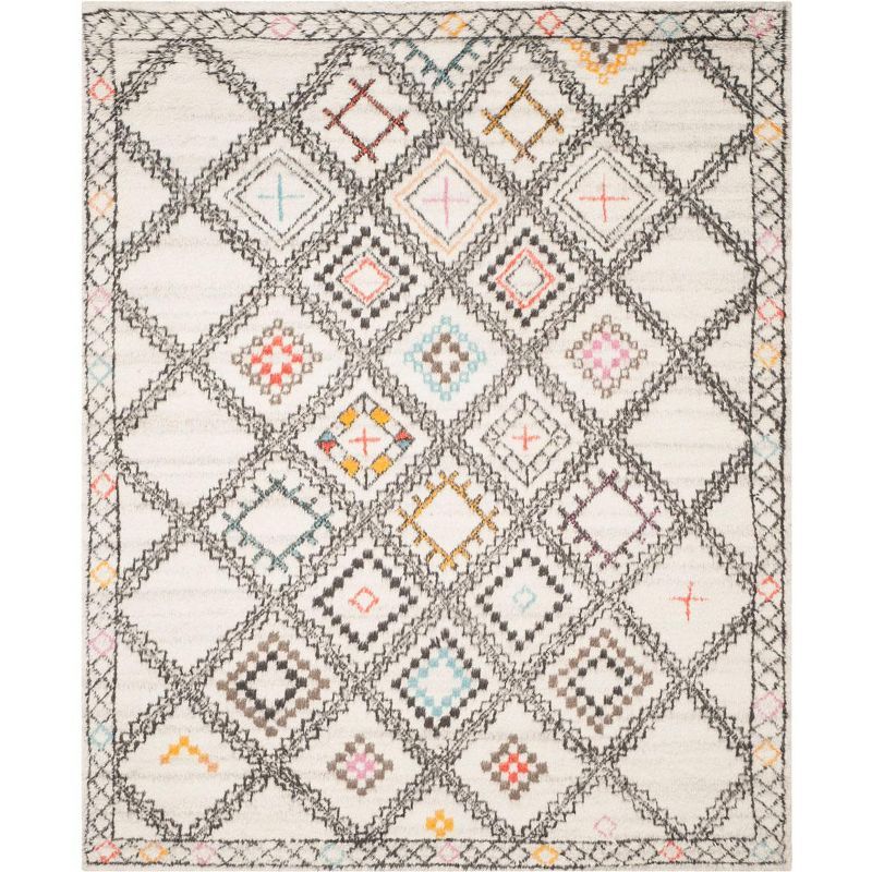Kenya Tribal Black Wool 8' x 10' Hand-Knotted Shag Rug