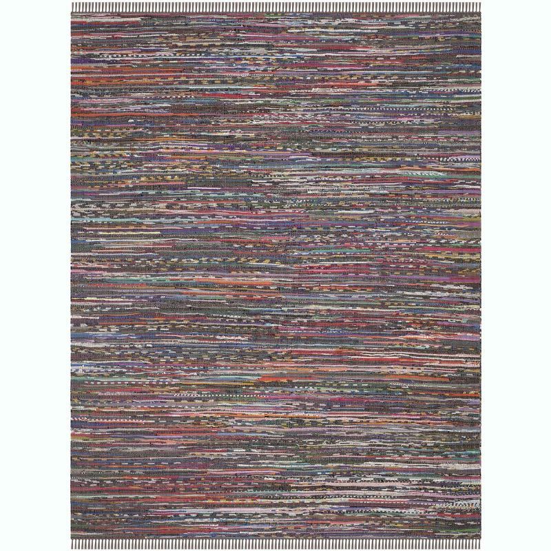 Handwoven Multicolor Abstract Cotton Area Rug - 62"x20"