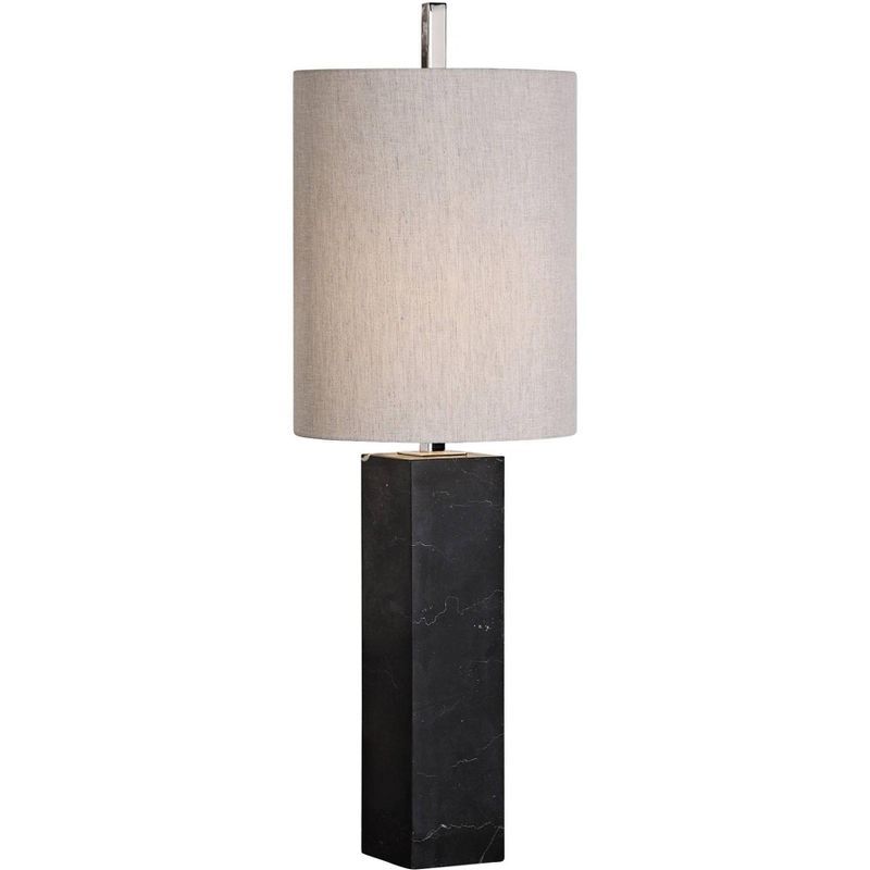 Black Polished Nickel 3-Way Switch Rectangle Accent Lamp