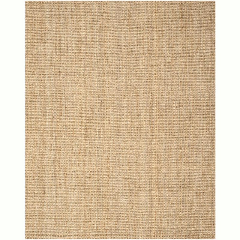 Natural Jute Hand-Knotted Non-Slip Area Rug, 8' x 10'