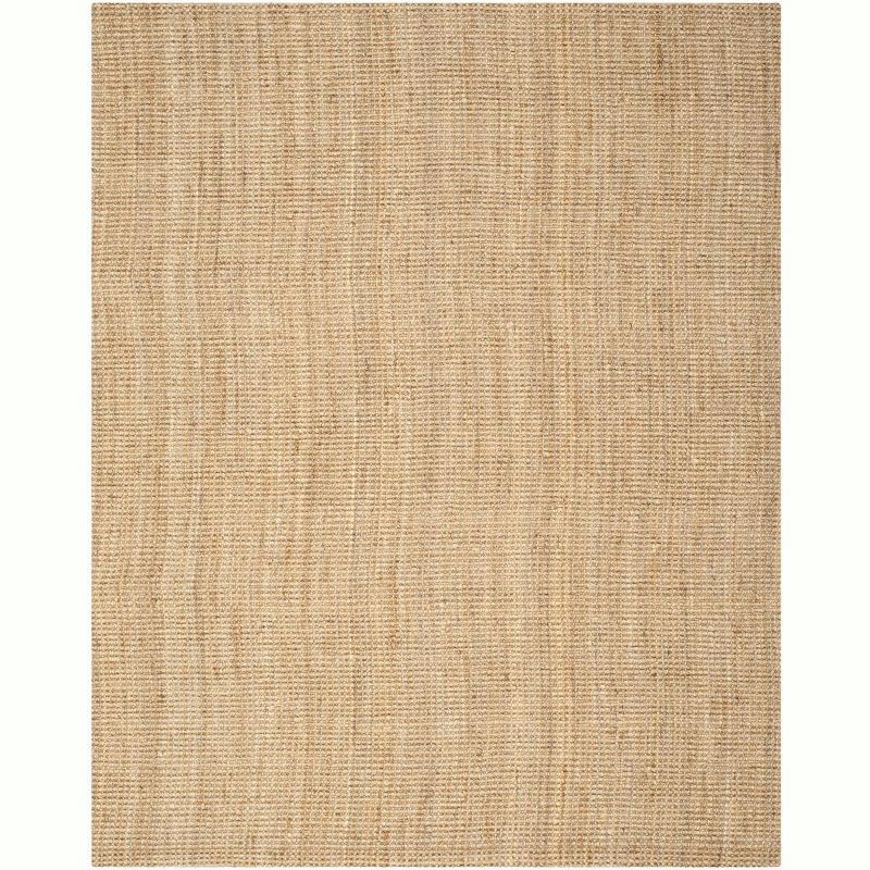 Hand-Knotted Delmar Jute Round Area Rug, Natural, 9' x 12'