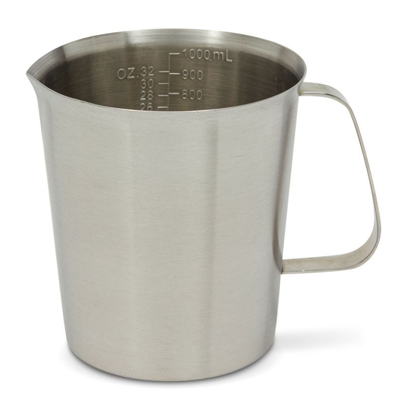 32 oz Stainless Steel Measuring Cup with Handle and Markings