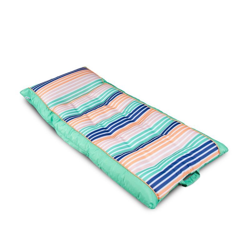 Kona Rivera Stripe Turquoise Quick Draining Pool Lounger