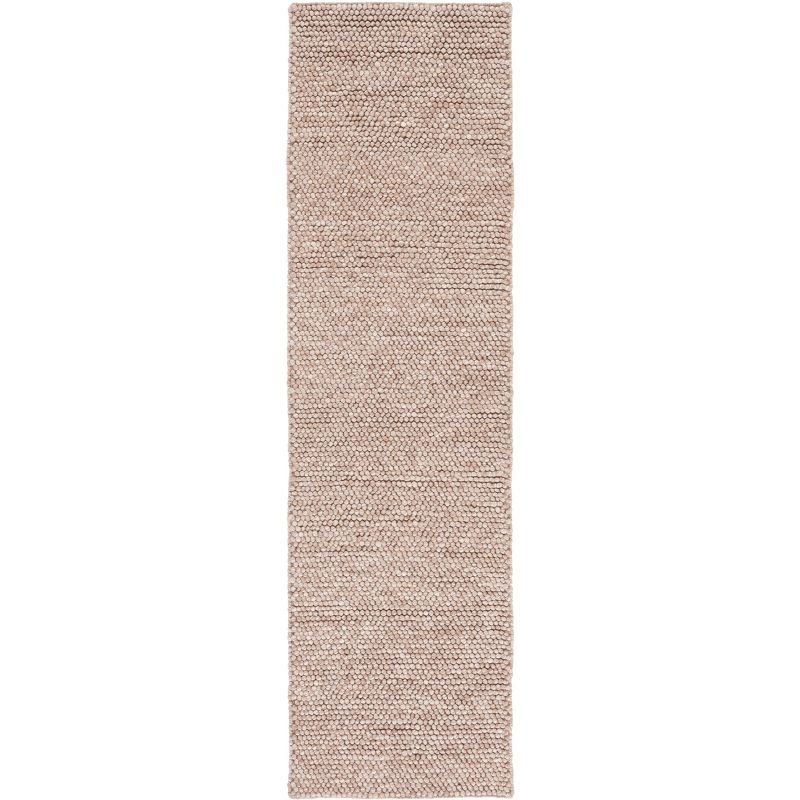 Handmade Brown Wool Flat Woven Runner Rug 2'3" x 8'