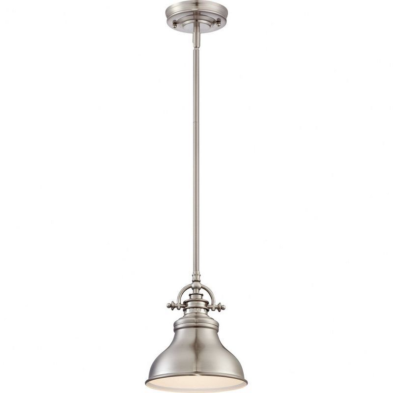 Emery 8" Brushed Nickel Mini Pendant Light