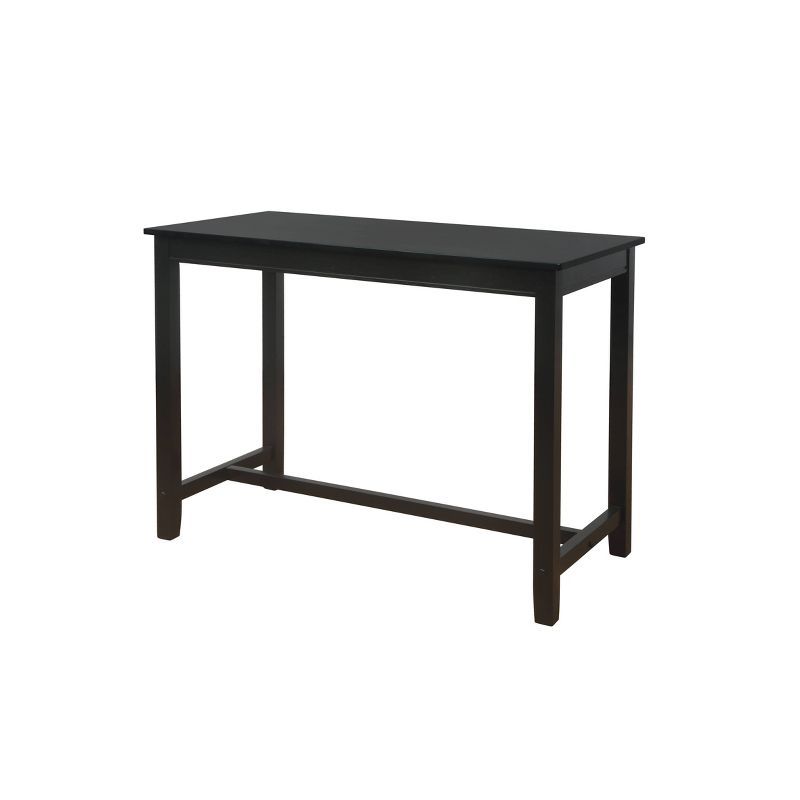 Claridge 36" Transitional Black Solid Wood Counter Height Pub Table