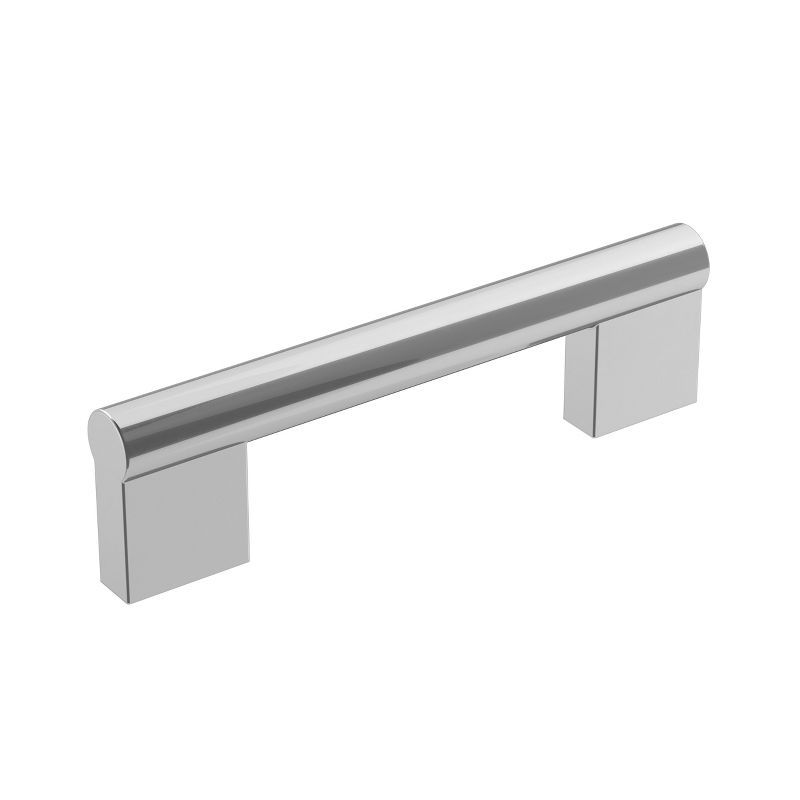 Versa 3-3/4 inch Polished Chrome Modern Cabinet Bar Pull