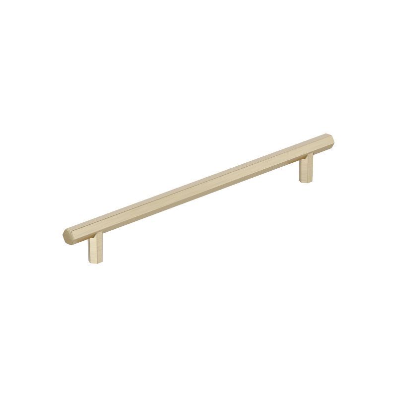 Golden Champagne 8-13/16 inch Modern Industrial Bar Pull