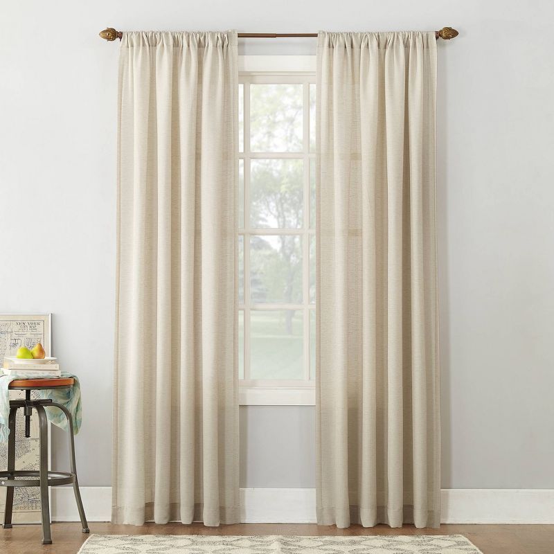 No. 918 Light Filtering Semi-Sheer Amalfi Rod Pocket Curtain Panel