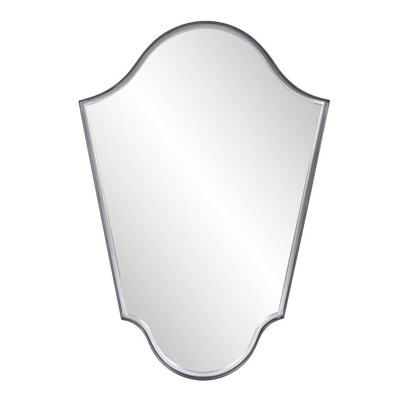 Classic Arch Graphite and Silver Iron Vanity Mirror