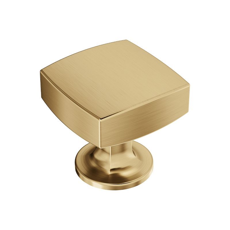 Everett 1-1/4 inch Champagne Bronze Square Cabinet Knob