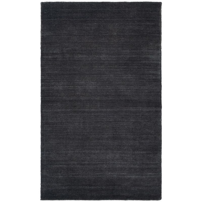 Handmade Black Wool 3' x 5' Tufted Area Rug