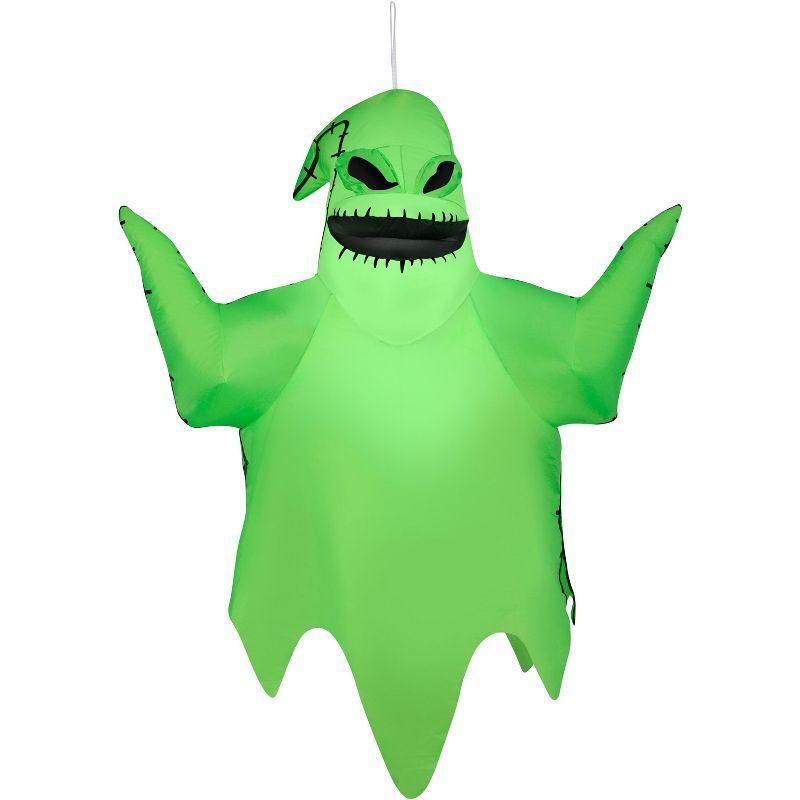 Green Inflatable Hanging Oogie Boogie Halloween Decor, 4 ft