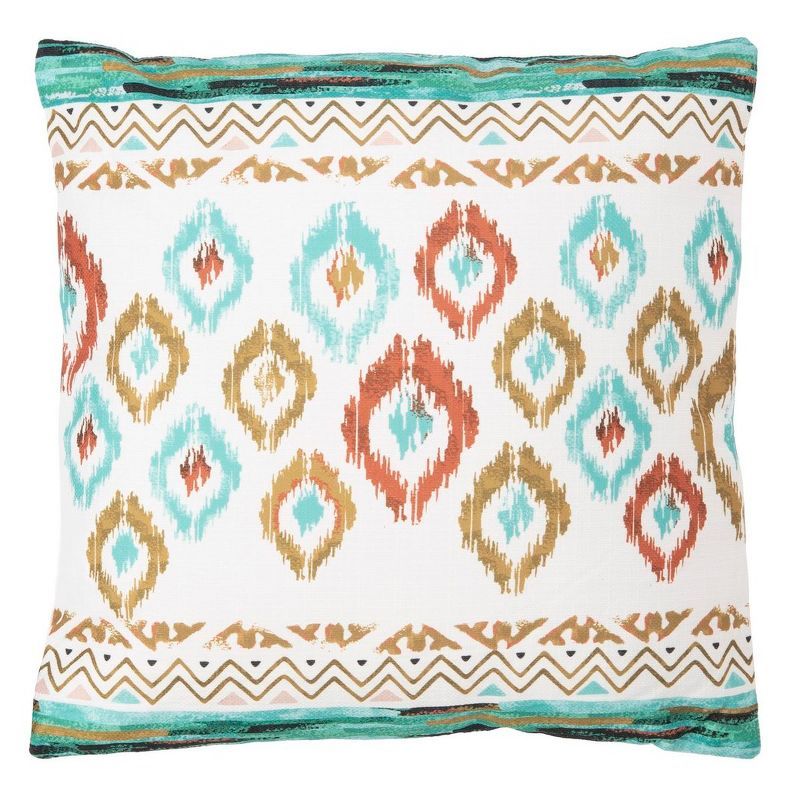 Abela Multicolor Ikat Indoor/Outdoor Throw Pillow