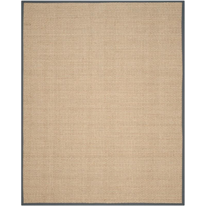 Cascadia Natural & Dark Grey 9' x 12' Hand-Knotted Cotton Blend Area Rug