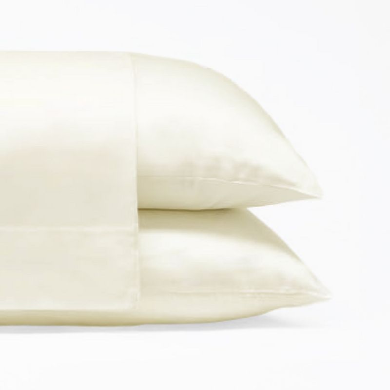 Ivory Cotton Hypoallergenic Standard Pillowcase Set