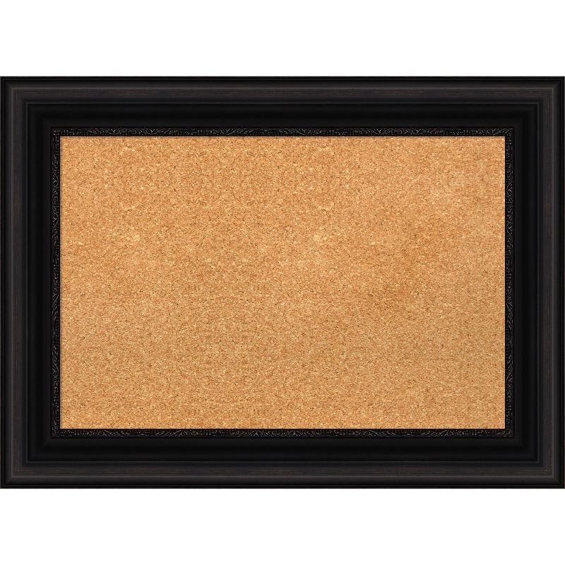 Amanti Art Parlor Framed Corkboard, Natural Cork