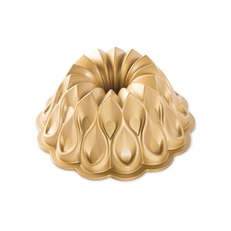 Gold Aluminum Non-Stick Crown Bundt Cake Pan